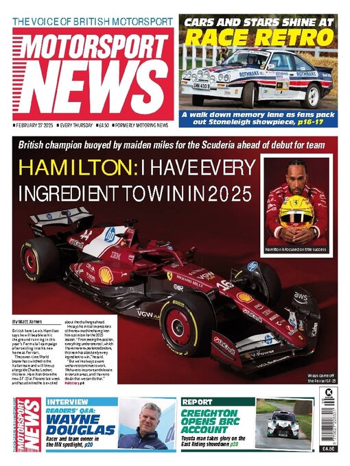 Title details for Motorsport News by Kelsey Publishing Ltd - Available